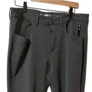 Fourlaps Pants Mens Size 33x32 Traverse Stretch Slim Charcoal